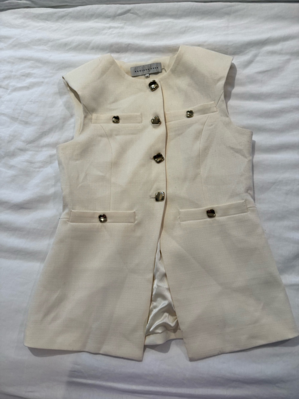Endless Rose Vest with Gold Buttons